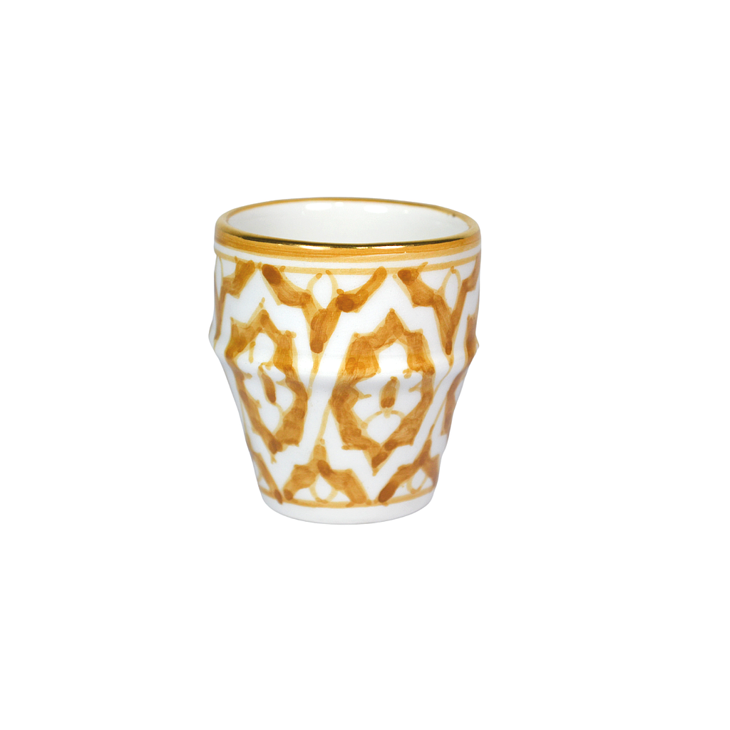 Petite tasse à café Fassia paille gold