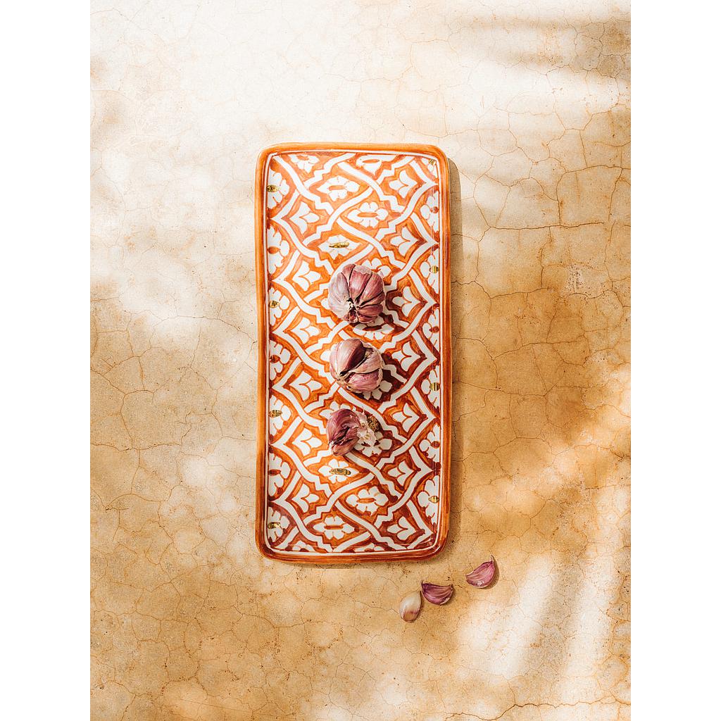 Plat à cake Fassia marsala gold