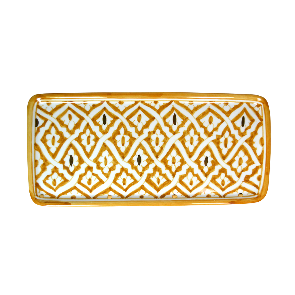 Plat à cake Fassia paille gold