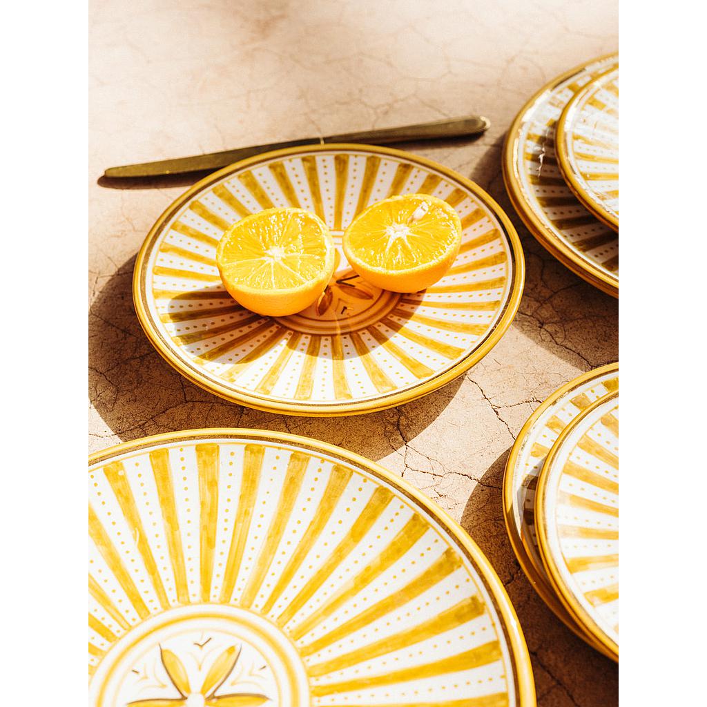 Assiette d26 Sunflower paille gold