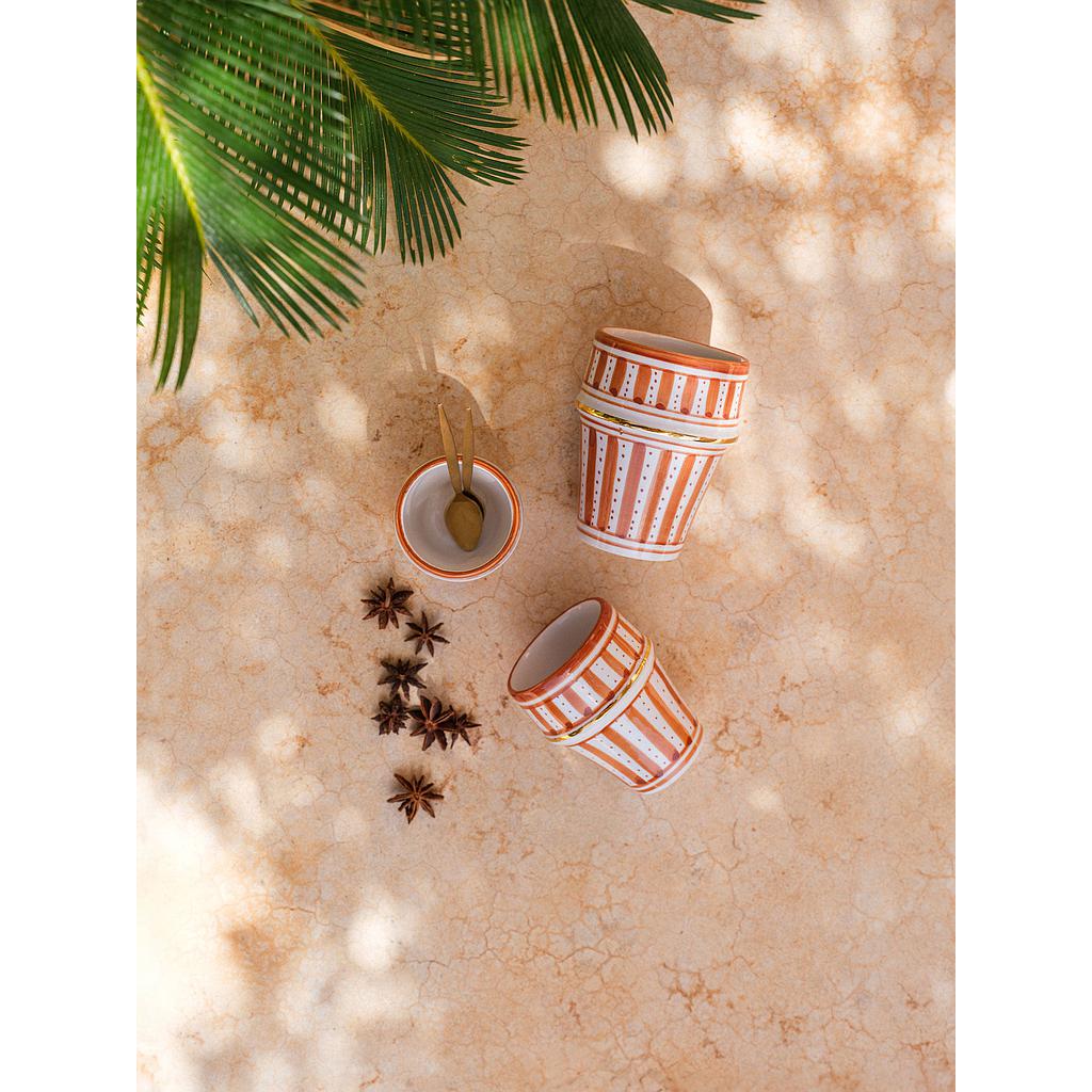 Grande tasse beldi Sunflower marsala gold