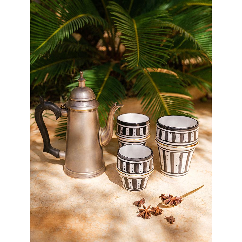 Grande tasse beldi Sunflower noir gold