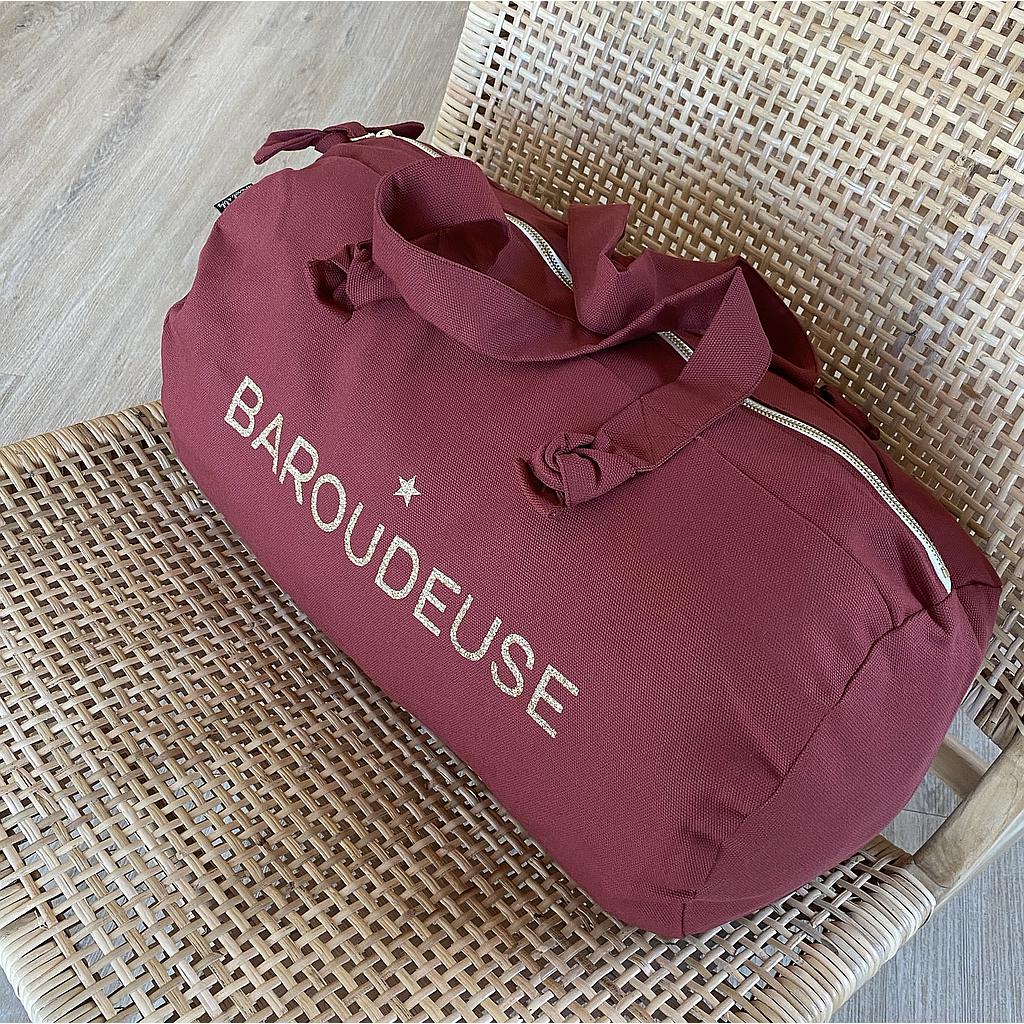 Sac Polochon - Lie de vin - Baroudeuse