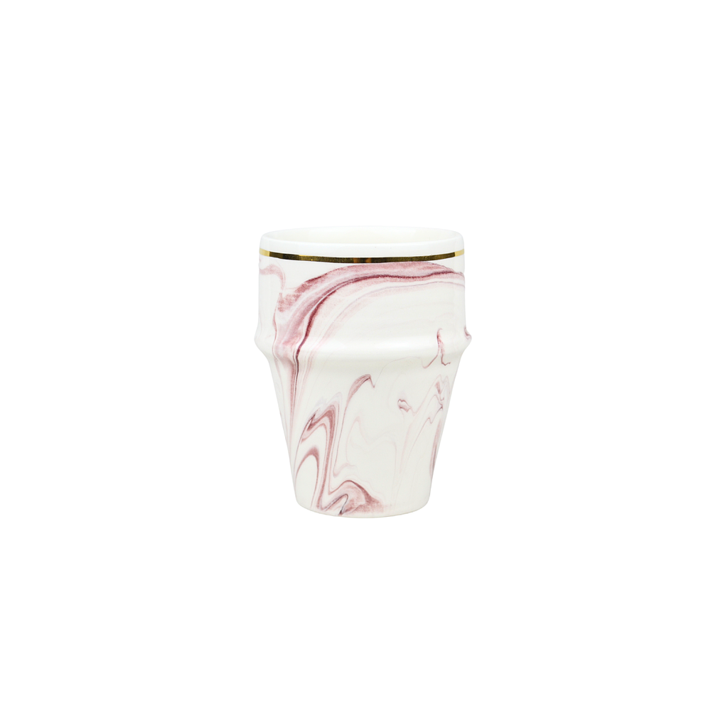 Moyenne tasse beldi Tourbillon aubergine gold