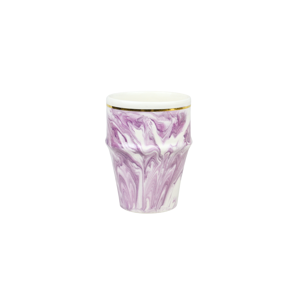 Moyenne tasse beldi Tourbillon lilas gold