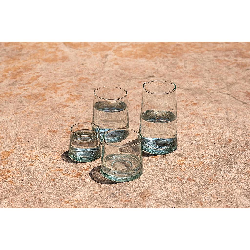 LES VERRES CONIQUES EN VERRE RECYCLE