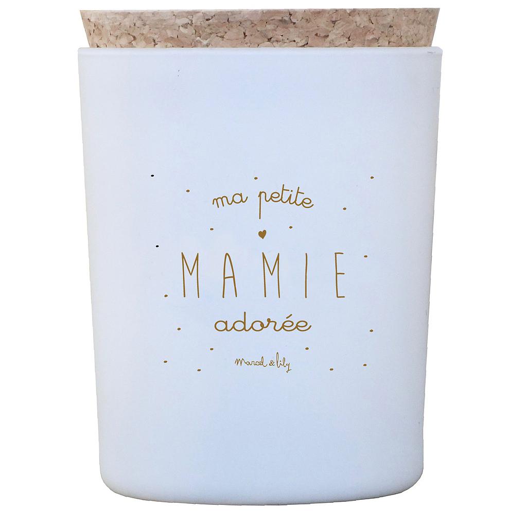 Bougie Ma petite Mamie chérie  Fleur de coton