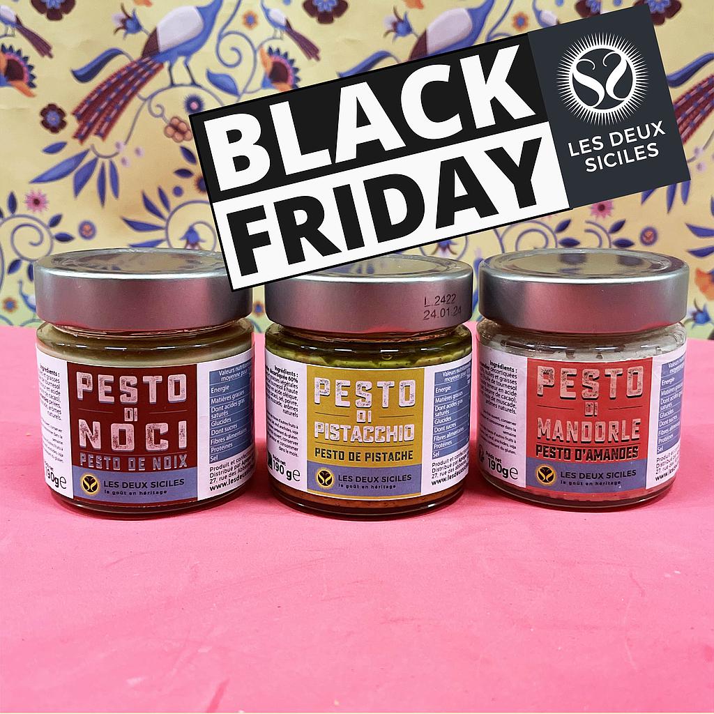 Lot de 3 pesti de fruits secs : pistache, noix et amande