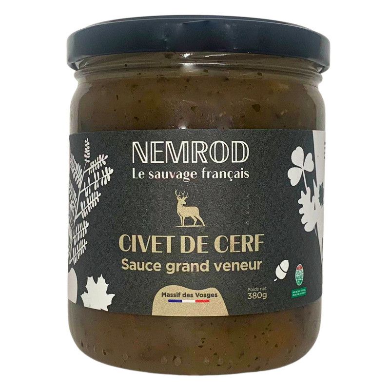 Civet de cerf sauvage sauce grand veneur - 180g