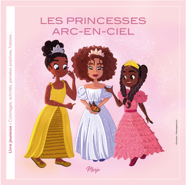 Princesses Arc-en-ciel - Cahier de coloriage