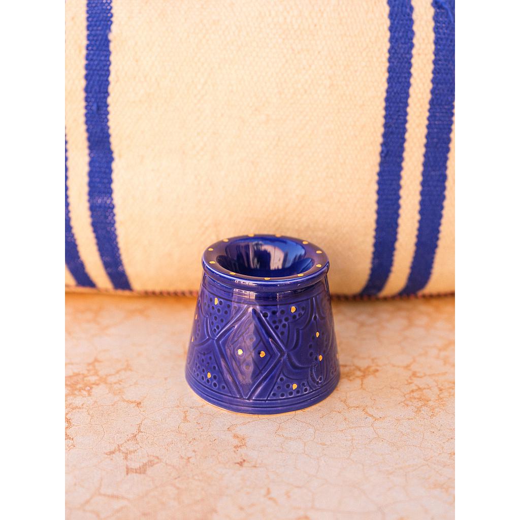 Cendrier Empreinte bleu majorelle gold