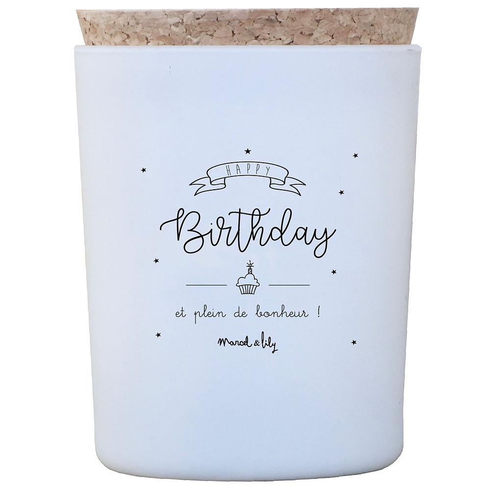Bougie  Happy Birthday - Pistache, Amande