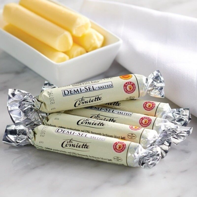 Beurre demi-sel - papillote La Conviette 15x10g