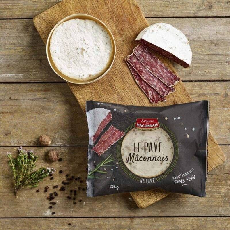Pavé mâconnais nature | Saucisson sec - 250g